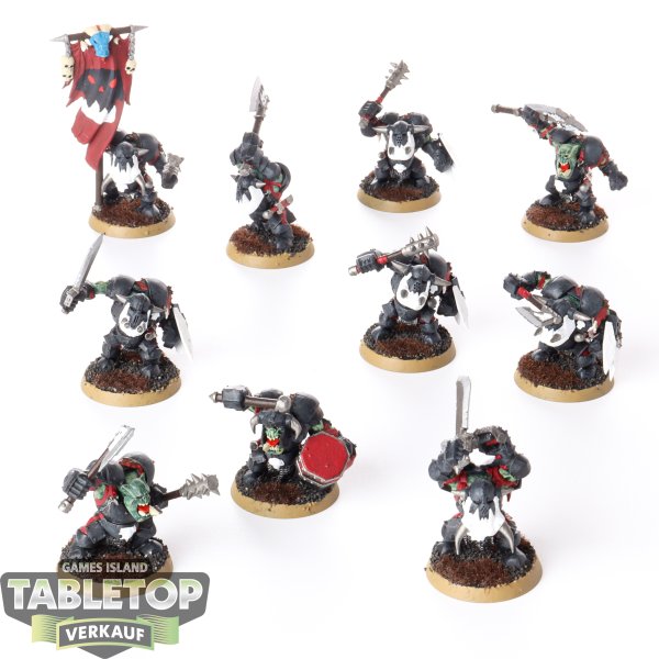 Orruk Warclans - 10x Orruk Ardboys - klassisch - teilweise bemalt