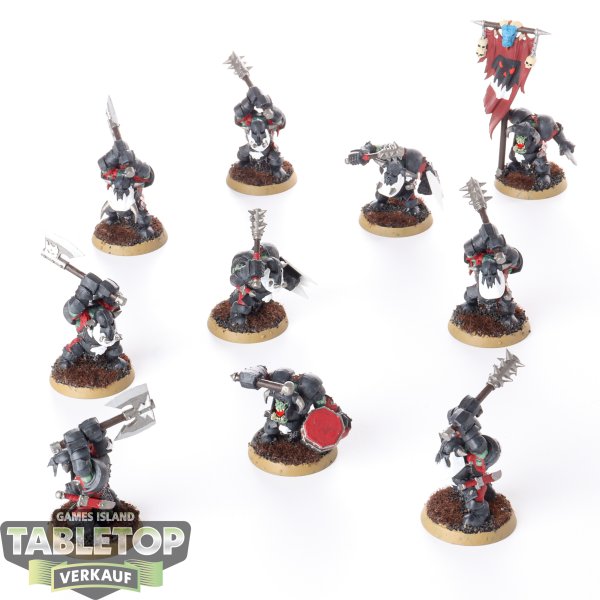 Orruk Warclans - 10x Orruk Ardboys - klassisch - teilweise bemalt