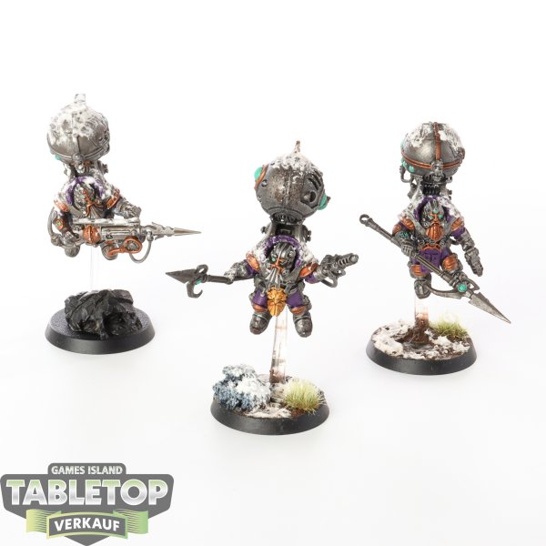 Kharadron Overlords - 3 Skywardens - teilweise bemalt