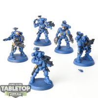 Space Marines - 5x Primaris Incursors - teilweise bemalt