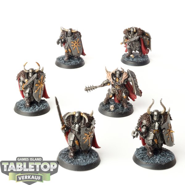 Slaves to Darkness - 6x Chaos Warriors - bemalt