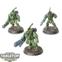 Tau Empire - 3x XV25 Stealth Battlesuits - bemalt