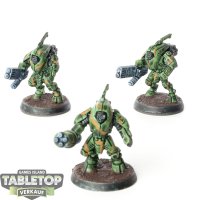 Tau Empire - 3x XV25 Stealth Battlesuits - bemalt