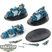 Space Marines - 3 Outriders - bemalt