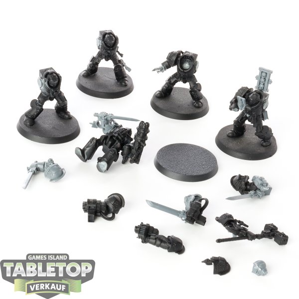 Grey Knights - 5 x Grey Knights Terminator Squad - teilweise gebaut