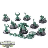 Blood Bowl - 9x The Thunder Valley Greenskins - unbemalt