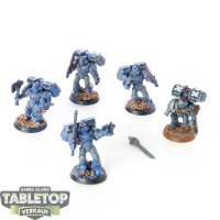 Space Marines - 5 Assault Marines - teilweise bemalt