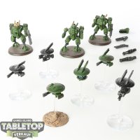 Tau Empire - 3x XV8 Crisis Battlesuit Team - teilweise...