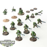 Tau Empire - 10x Fire Warrior - bemalt