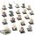 Skaven - 20x Clanrats - teilweise bemalt