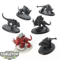 Blades of Khorne - 6 x Flesh Hounds - grundiert