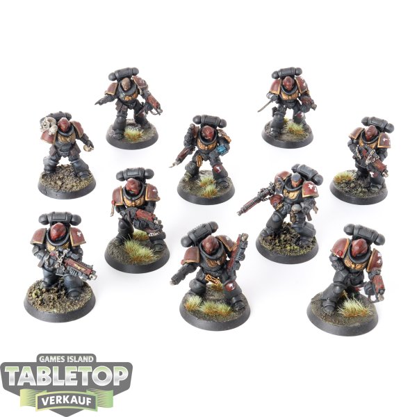 Space Marines - 10x Primaris Intercessors - bemalt