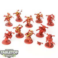 World Eaters - 10x Khorne Berzerkers - teilweise bemalt