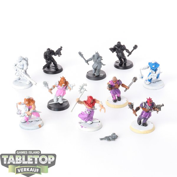 Chaos Space Marines - 10 x Chaos Cultists klassisch - teilweise bemalt