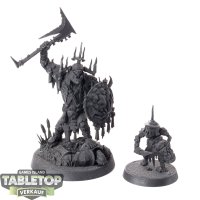 Orruk Warclans - Killaboss with Stab Grot - grundiert