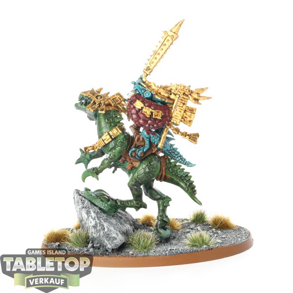 Seraphon - Saurus Scar Veteran On Cold One - klassisch - bemalt