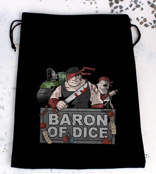 Baron of Dice - Premium Black Dice Bags - Jungle Fighters