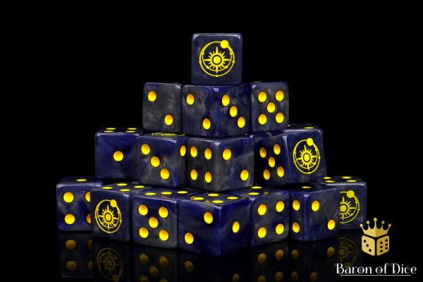 Baron of Dice - Solar Legion 16mm Square Corner Dice (25)