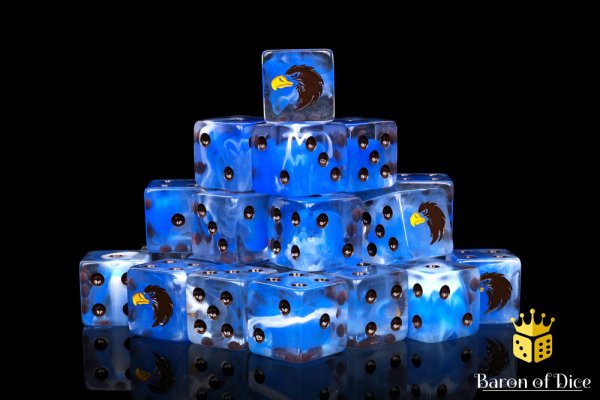 Baron of Dice - Soaring Eagle 16mm Square Corner Dice (25)
