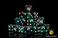 Baron of Dice - Reincarnate Red 16mm Round Corner Dice (25)