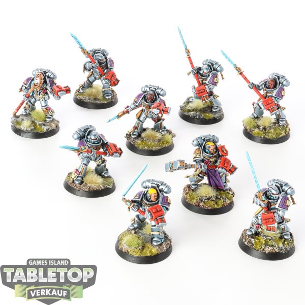 Grey Knights - 9x Grey Knights Strike Squad - bemalt