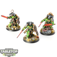 Salamanders - 3x Bladeguard Veterans - bemalt