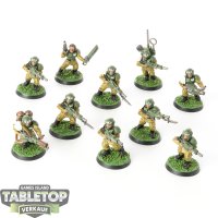 Astra Militarum - 10x Cadian Shock Troops klassisch - bemalt