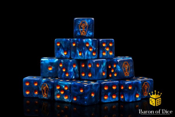 Baron of Dice - Robotic Phantoms 16mm Square Corner Dice (25)