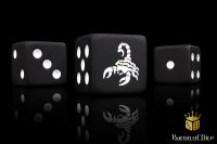 Baron of Dice - Ancient Scorpion 16mm Square Corner Dice...