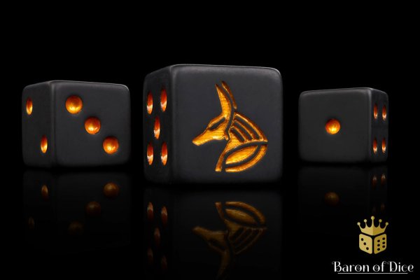 Baron of Dice - Anubis 16mm Square Corner Dice (25)