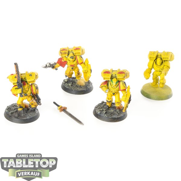 Space Marines - 4x Vanguard Veteran - bemalt