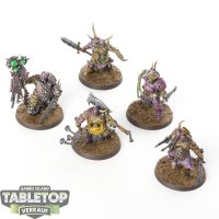 Maggotkin of Nurgle - 5 x Putrid Blightkings - bemalt