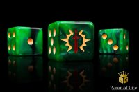 Baron of Dice - Consecrated Blades, Green 16mm Square...