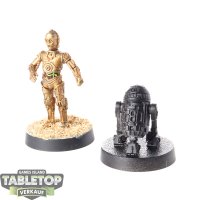 Rebellen - R2D2 und C3PO - teilweise bemalt