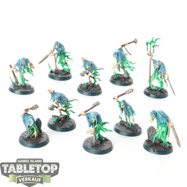 Nighthaunt - 10x Chainrasp Hordes - bemalt