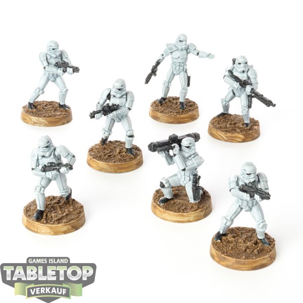 Galaktisches Imperium - 7x Stormtroopers - bemalt