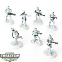 Galaktische Republik - 7x Phase I Clone Troopers - bemalt