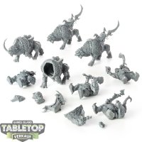 Ogor Mawtribes - 4x Mournfang Pack - unbemalt