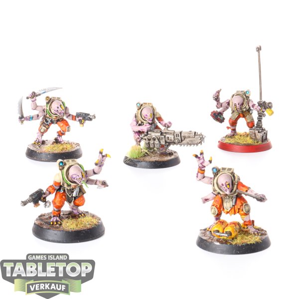 Genestealer Cults - 5x Acolyte Hybrids - bemalt