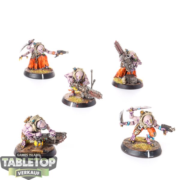 Genestealer Cults - 5x Acolyte Hybrids - bemalt