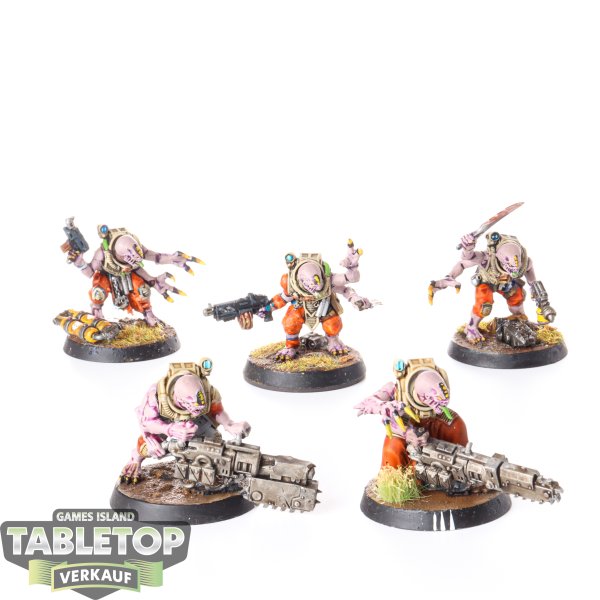 Genestealer Cults - 5x Acolyte Hybrids - bemalt