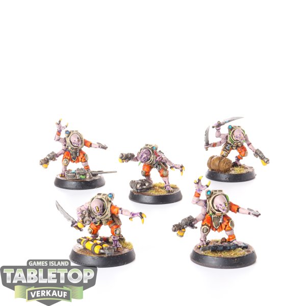 Genestealer Cults - 5x Hybrid Metamorphs - bemalt