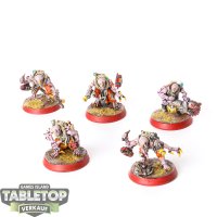 Genestealer Cults - 5x Hybrid Metamorphs - bemalt