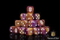 Baron of Dice - Dwarfen Gold 16mm Round Corner Dice (25)