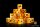 Baron of Dice - Fire Drake 16mm Square Corner Dice (25)