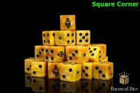 Baron of Dice - Gold Company 16mm Round Corner Dice (25)