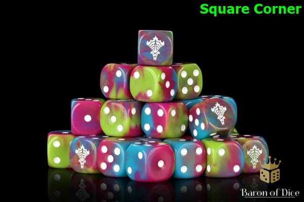 Baron of Dice - Hyperfleet 16mm Square Corner Dice (25)