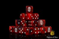 Baron of Dice - Imperial Helm, Red 16mm Round Corner Dice...