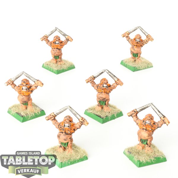 Dwarfen Mountain Holds - 6 x Dwarf Slayers (Marauder Miniatures) - bemalt