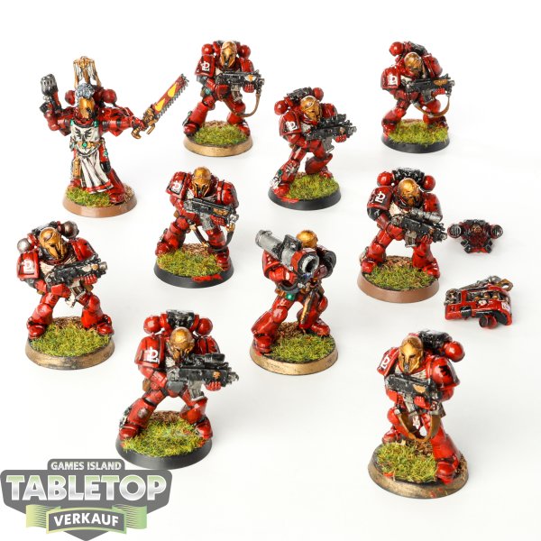 Blood Angels - 10 x Tactical Squad klassisch - bemalt